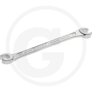 Hazet Dubbele ringsleutel (open) 10 x 11mm, Chroom-vanadium, DIN 3118