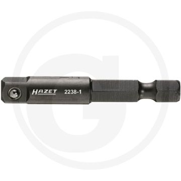 Hazet Adapter 1/4" Uitgang, 50 mm Lengte, Chroom-vanadium