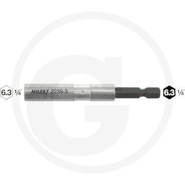 Hazet Adapter 1/4" DIN 7427-B Chroom-vanadium 75mm
