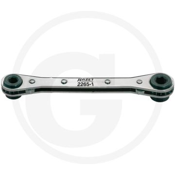 Hazet Omschakelratel voor bits 140mm, Speciaal staal, Hoogglansverchroomd