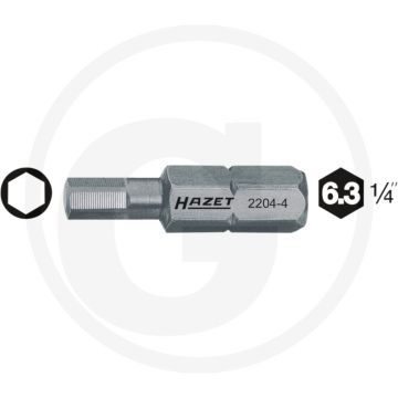 Hazet Bit 25mm Speciaal staal 7mm