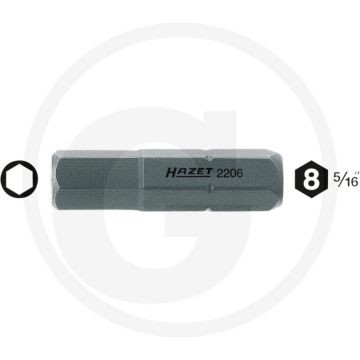Hazet Bit 30mm 10mm 5/16" ISO 1173 C8 - Bits 2206