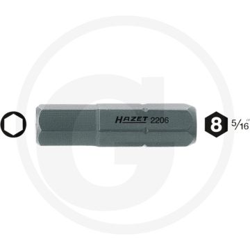 Hazet Bit 30mm 5/16" ISO 1173 C8 - 100 tekens