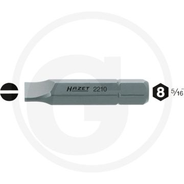 Hazet Bit 41mm 6kant-Antrieb ISO 1173 C8 (5/16") - ISO 2351-1 C8