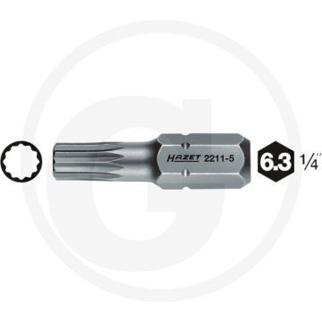 Hazet Bit 25mm M4 DIN 65254