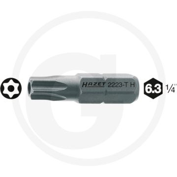 Hazet Bit TB7 25mm TORX T7H 1,99mm