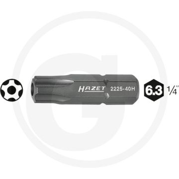 Hazet 5-sterren-bit 25mm 25H ISO 1173 C6,3 - Made In Germany