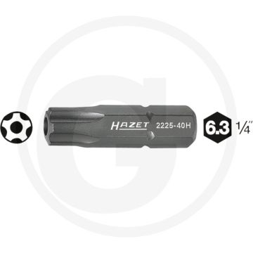 Hazet 5-sterren-bit 25mm 30H ISO 1173 C6,3 (1/4")