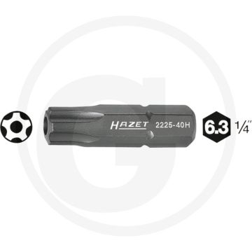 Hazet 5-sterren-bit 25mm 40H ISO 1173 C6,3