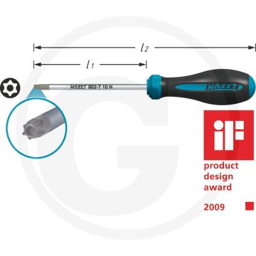 Hazet HEXAnamic®-schroevendraaier T8H, 159mm, 0.05kg