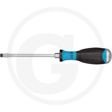 Hazet Schroevendraaier 225 mm, Kling mat verchroomd, punt gezwart