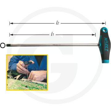 Hazet Schroevendraaier Chroom-vanadium 5mm 226mm