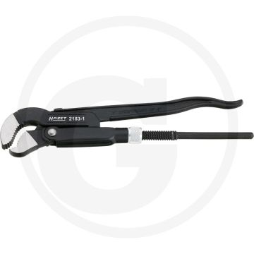 Hazet ECKROHRZANGE 416mm, 1.5" • Selbstklemmendes Greifen, 25mm - 50mm, 45° Maul, 1.45kg
