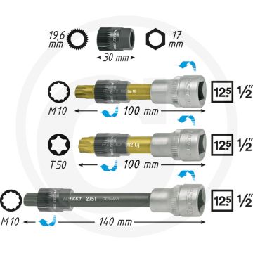Hazet (Multi-)V-riemschijfgereedschap - Lichtmaschine.