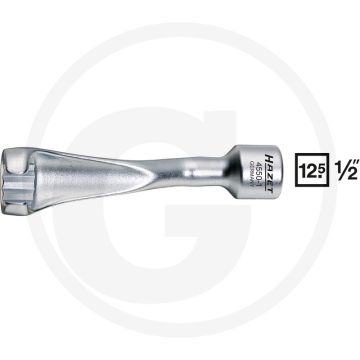 Hazet Inspuitleindingsleutel 120 mm Chroom-vanadium