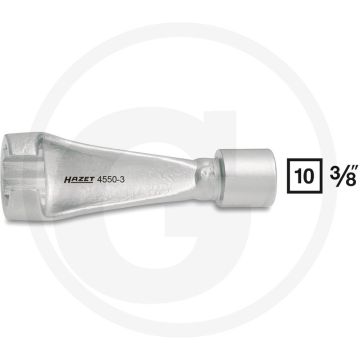 Hazet Inspuitleindingsleutel - Korte uitvoering, 17mm sleutelwijdte