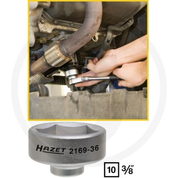 Hazet Oliefiltersleutel 36mm voor Mercedes, BMW, Opel, VW, Audi, MAN - Chroom-vanadium