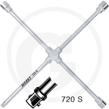 Hazet Kruissleutel 750 mm Chroom-vanadium DIN 3119