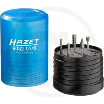 Hazet Massieve hardmetalen stiftfrezen set (3 mm, 5-delig)