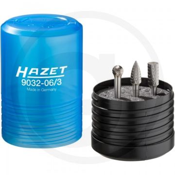 Hazet Massieve hardmetalen stiftfrezen set (6 mm, 3-delig)