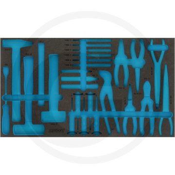 Hazet 2-componenten zachtschuiminleg - {{specificatie: kleur: zwart}}