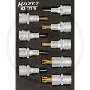 Hazet Dopsleutelbitset TORX® TIN gecoat - 172 mm