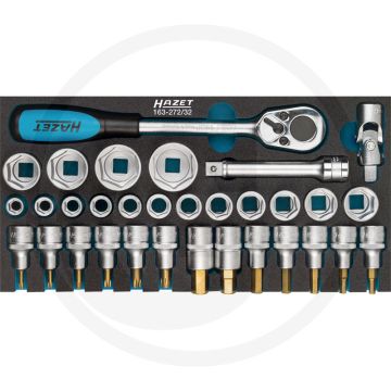 Hazet Metalen gereedschapskist met basisassortiment - 342x172 mm