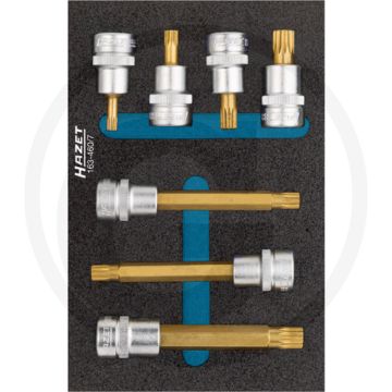 Hazet Dopsleutelbitset TIN gecoat - 172 mm