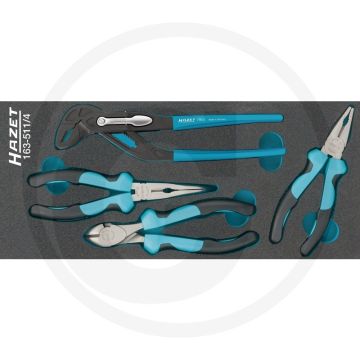 Hazet ZANGEN-SATZ met Safety-Insert-System (4 st)
