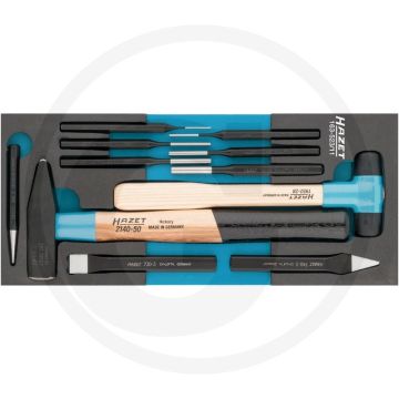 Hazet WERKZEUG-SATZ met 11 gereedschappen • Ordnungssystem Größe: 1/3 + (172 x 392 mm)
