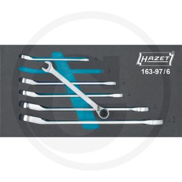 Hazet Ratel-ring-steeksleutelset 342 mm.