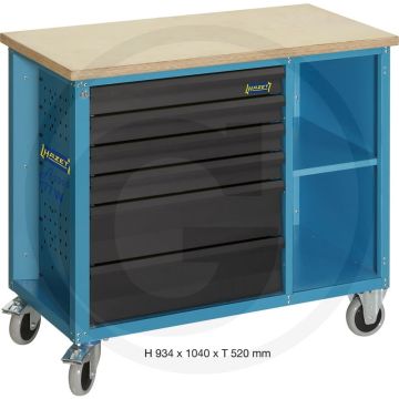 Hazet Werkbank verrijdbaar 1040x520x934 mm