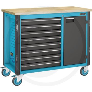 Hazet Werkbank Hazet blau 1150x600x964mm 8x Schubladen 1000kg.