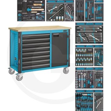 Hazet Werkbank Assistent® 179NW-8/244 compleet met 244-delig gereedschapsassortiment