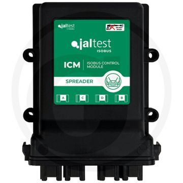 Jaltest ICM ECU Düngerstreuer - ISOBUS-Technologie, automatische Steuerung von Teilbreiten.