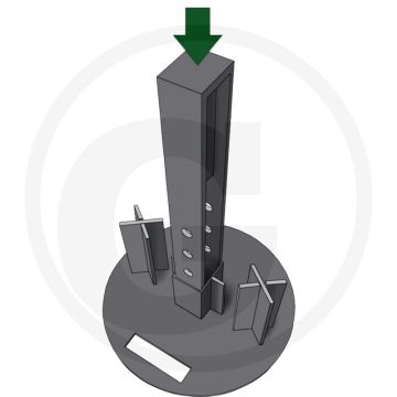 Climavi Installation Tool Climavi Soil Uitvoering: Installationswerkzeug (Vorstecher, Grundplatte, Schraube)
