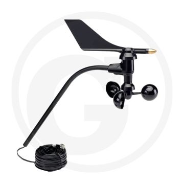 Climavi Davis Anemometer + Adapter - Windrichtung: ±3°, Windgeschwindigkeit: 1-200 mph