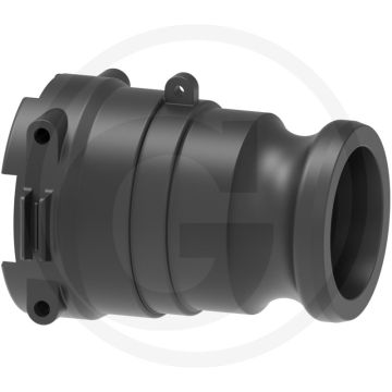 Tecomec Adapter M-deel T7 naar Camlock 2" - T7, Ø = 2", L = 88 mm