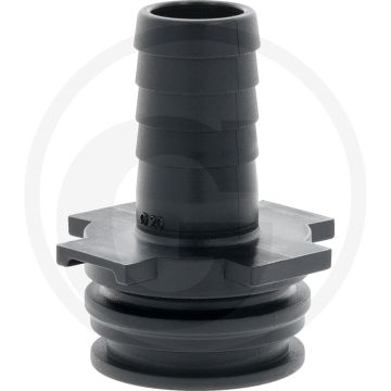 Tecomec V-deel T4 met slangtule Ø 20mm (recht)