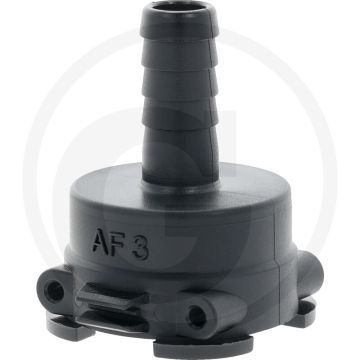Tecomec M-deel T3 met slangtule Ø: 13 mm (recht)