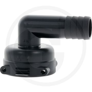Tecomec M-deel T4, 90° met slangtule Ø: 20 mm (90°)