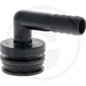 Tecomec V-deel T3, 90° met slangtule Ø: 13 mm (90°)