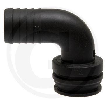 Tecomec V-deel T6, 90° met slangtule Ø: 38 mm (90°)