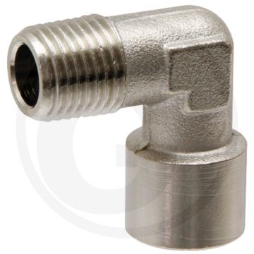 Braglia Haakse koppeling 1/4" - Voor isometrische manometer!