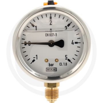 Glycerinemanometer (Ø: 63 mm Draad 1/4")