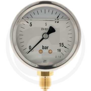 Kverneland Manometer (Ø: 63 mm Draad 1/4")