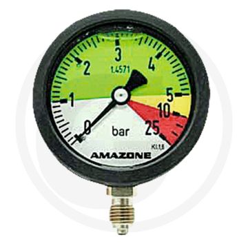 Amazone Manometer +25 bar Ø63mm Messing.