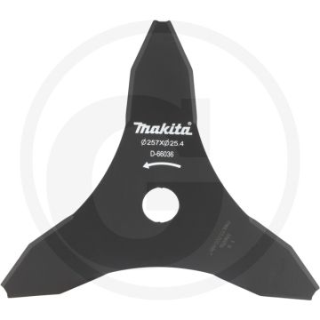 Makita 3-tands mulchmes voor struikgewas 257mm snijbreedte.