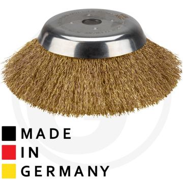 Onkruidborstel gegolfde staaldraad (Buiten-Ø: 210 mm, boring: 25,4 mm)
