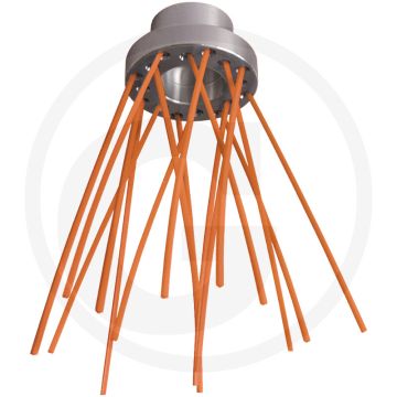 Draadborstel Small - Nylon copolymeer - Ø 80mm - Bosmaaiers